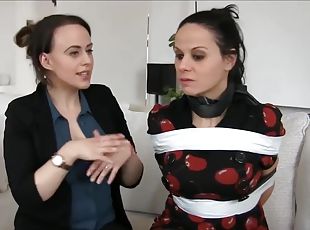 lesbiana, bdsm, bondage, bruneta