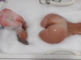 bañando, amateur, a-solas