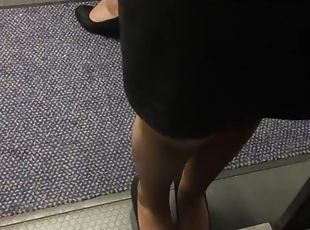 public, cam, voyeur, bas, caché, jambes