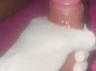 Beautiful cum ending my long BBC