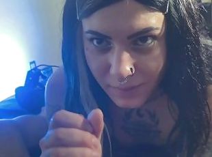 transsexuelle, amateur, fellation, fellation-profonde, ejaculation, mignonne