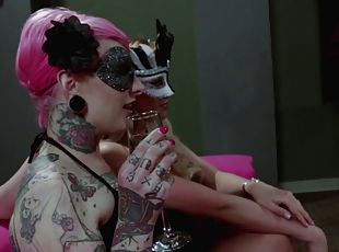 babes, hardcore, sexe-de-groupe, fétiche, tatouage, masque