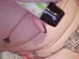 culo, masturbación, pezones, orgasmo, squirting, amateur, juguete, a-solas, tatuaje