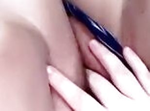 masturbation, orgasme, amateur, ados, belle-femme-ronde, doigtage, gode, solo