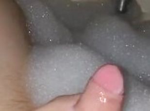 bad, masturbation, amatör, cumshot, gigantisk-kuk, tonåring, juckande, pov, sprut, ensam