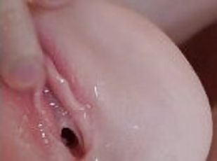 masturbation, chatte-pussy, amateur, énorme-bite, ados, maison, secousses, ejaculation, solo, humide