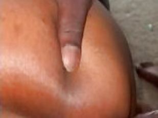 Thick ebony throw it back on my dick