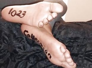 amateur, ébène, milf, pieds, fétiche, solo, orteils