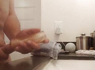 masturbation, orgasme, amateur, mature, ejaculation-sur-le-corps, jouet, solo