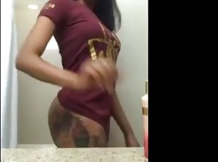 traseiros, amador, ébona, preto, webcam, rabo, tatuagem