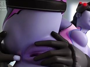 Widowmaker Fingering Her Asshole