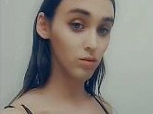 gros-nichons, masturbation, transsexuelle, amateur, solo