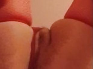 Horny milf fingers horny pussy