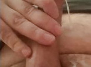 masturbation, amateur, mature, ejaculation-sur-le-corps, énorme-bite, branlette, sperme, solo, bite