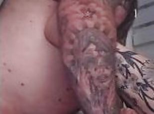 orgasm, fitta-pussy, amatör, brudar, milf, fransk, knullande, vått, tatuering, björn