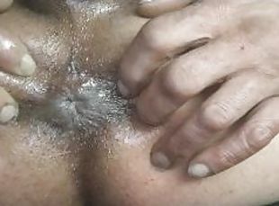 amateur, anal, juguete, gay, a-solas, pelotas