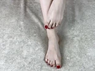 amateur, babes, ados, pieds, canapé, belle, fétiche, solo, jambes