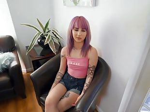 polla-enorme, adolescente, tatuaje, polla