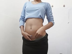 cul, gros-nichons, masturbation, amateur, ados, maison, indien, solo, brunette, petits-seins