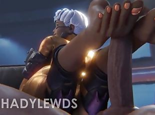 Valkyrie Footjob