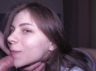 Addictive teen filmed in generous scenes when she sucks cock like crazy