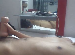 masturbieren, hautenge, dilettant, spielzeug, schwer, homosexuell, latina, creampie, junge18, kamera