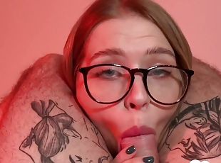 doggy, brille, babe, schwer, paar, gesichtspunkt, hochschule, ficken, bekleidet-sex, arschloch