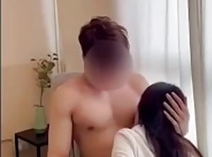 asiatique, levrette, orgasme, pisser, amateur, ejaculation-sur-le-corps, gay, couple, bisexuels, hôtel