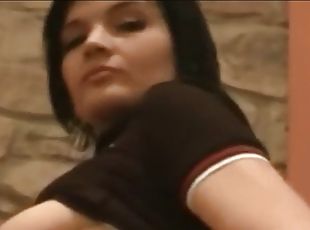 Hot Brunette with big breast Masturbate