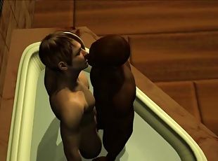 ébène, gay, black, 3d