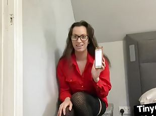 amateur, britannique, lingerie, fétiche, femme-dominatrice, taquinerie