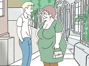 Fucking fantasies about grandma! Porn cartoon