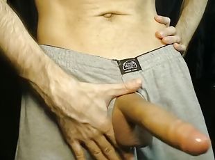 Straight guy with HUGE cock needs a blowjob