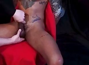 Guy 33 - Edging and Sounding a Bi, Tattooed, Extremely Vocal Stripper to a Huge Orgasm