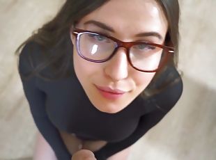 Dick 4 Nerdy Brunette in Glasses Lilly (2K) - Big natural tits