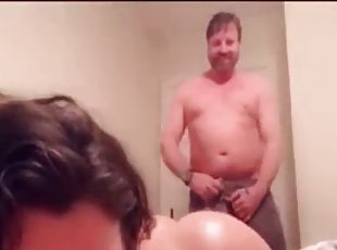 Giving her pink ass to her husband 6 min