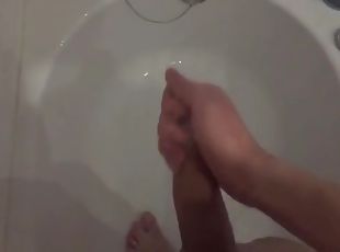 baignade, masturbation, amateur, énorme-bite, gay, douche, bite