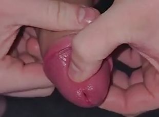 I put my cum plugs in my cock