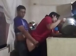 cuatro-patas, esposa, amateur, adolescente, hardcore, primera-persona, cocina, follando-fucking