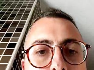 bañando, gafas, masturbación, amateur, gay, webcam, ducha, español