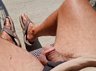 poilue, masturbation, en-plein-air, amateur, gay, joufflue, pieds