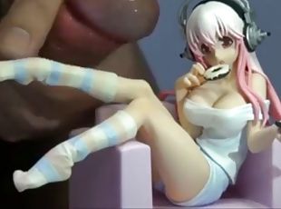 Cumshot on anime figure Compilation