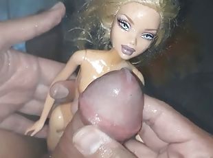 Fucking in the shower with creampie with a sexy blonde doll