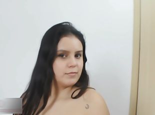 latina, kompilation, gesichtspunkt, beule, schön, brunette