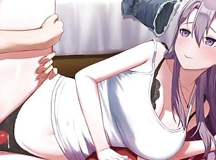 Hentai Uncensored Stepsister in Pajamas Wet Her Tight Pussy While Waiting for Me From College