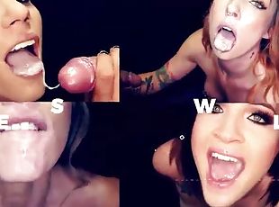 Hot Big Busty Blonde Sucking Juicy Dicks At The Gloryhole