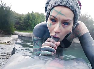 Hot spring anal outdoor fuck with Anuskatzz