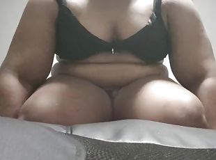 estilo-cão, masturbação, transsexual, amador, anal, ébona, preto, bbw, dedos, rabo