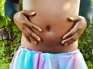 transsexuelle, amateur, ébène, black, jeune-18, solo