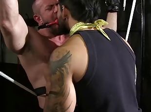 Inked Draven Torres Gives Matt Stevens Electro Jerking